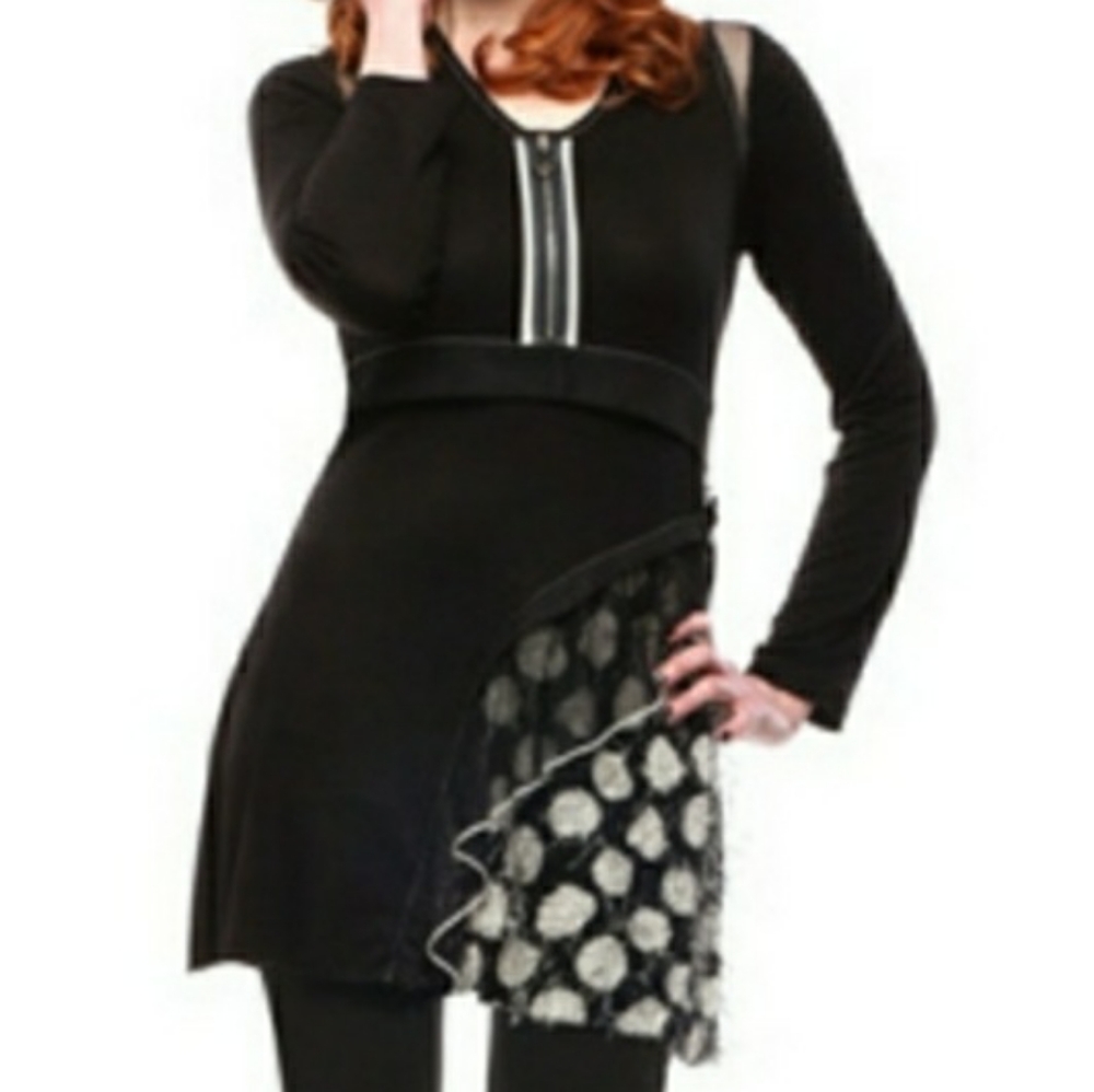 New W/ Tags! Double Jeu Paris Peacock Tunic